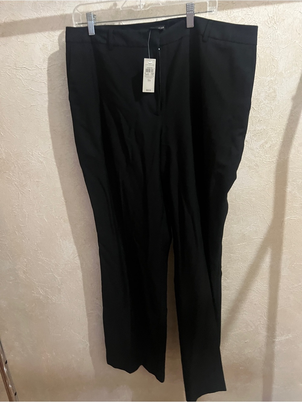 Ann Taylor Black Curvy Boot Leg Dress Pants